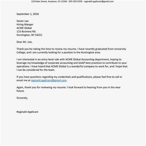 If the job listing requests a résumé or cv and cover letter, write a separate cover letter. Job Inquiry Letter Samples and Writing Tips