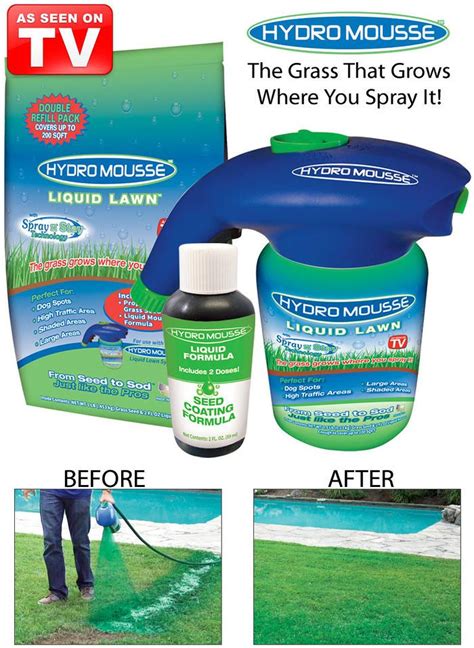 Grass plugs are typically used in one of two instances: Hydro Mousse 3-Piece Kit | Hydro, Spray, Lawn care