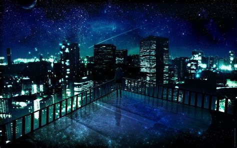 Anime Night Scenery Wallpapers Top Free Anime Night Scenery