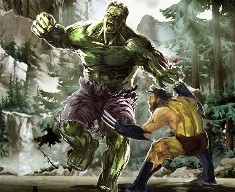 Hulk Vs Wolverine By Bablu81 On Deviantart