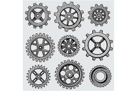 Mechanical Gears Drawing At Explore Collection Of