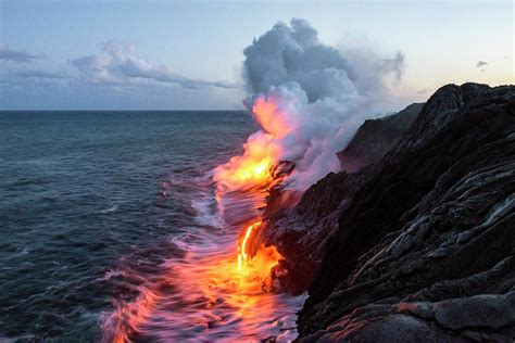 Kilauea Volcano Lava Flow Sea Entry 3 The Big Island Hawaii Photograph By Brian Harig
