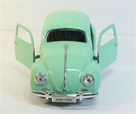 5 Vw Volkswagen Beetle Diecast Model Replica Toy Car 132 Mint Green