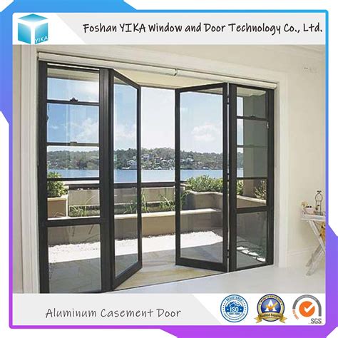 Building Material Thermal Break Aluminium Casement Door With Double