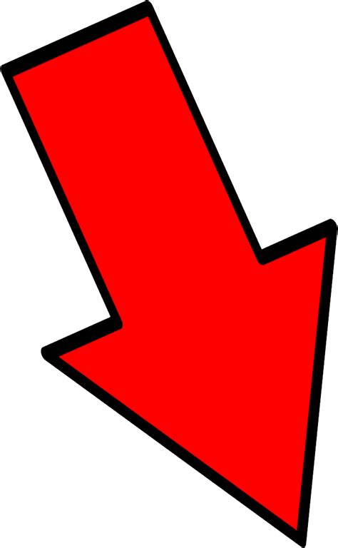 Red Arrow Png Red Arrow Pointing Down Right Clipart Full Size