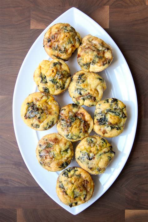 Egg white breakfast cups (under 50 calories). Kale, Caramelized Onion, and Gouda Egg Muffins ...