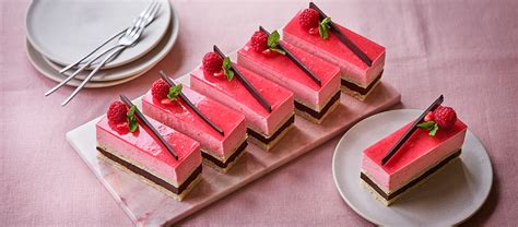 Chigs Raspberry And Chocolate Slices The Great British Bake Off The
