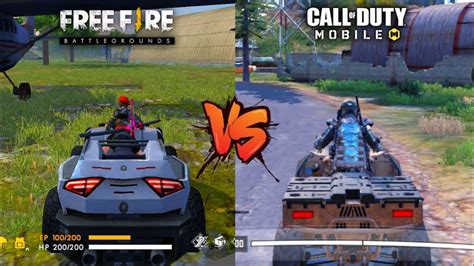 Call of duty mobile live! FREE FIRE VS CALL OF DUTY MOBILE Comparison - YouTube