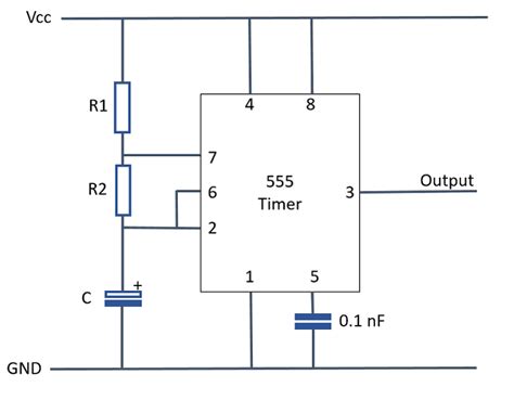 In this circuit, we will connect the 555 timer to be in astable mode. Introducing 555 Timer IC - Tutorial | Random Nerd Tutorials