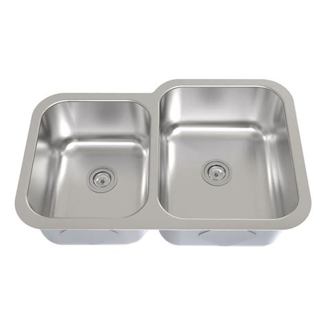 They are available in just as many sizes, styles and materials as more traditional top mounted sinks. DAX 40/60 Double Bowl Undermount Kitchen Sink, 18 Gauge ...