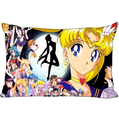 Hot Sale Sailor Moon Pillow Cover Bedroom Home Office Decorative Pillowcase Rectangle Zipper