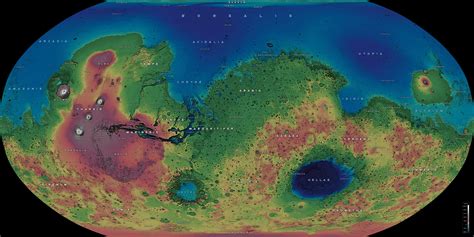 Nomenclature Map Of Mars