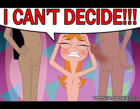 Xbooru Black Hair Blush Candace Flynn Closed Eyes Disney Erection Funny Hair Hairless