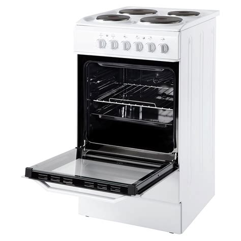 Indesit IS5E4KHWUK Electric Cooker with Solid Plate Hob | Hughes