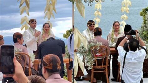 Resmi Jadi Suami Istri Bunga Citra Lestari Dan Tiko Aryawardhana Tersenyum Pamer Cincin Nikah