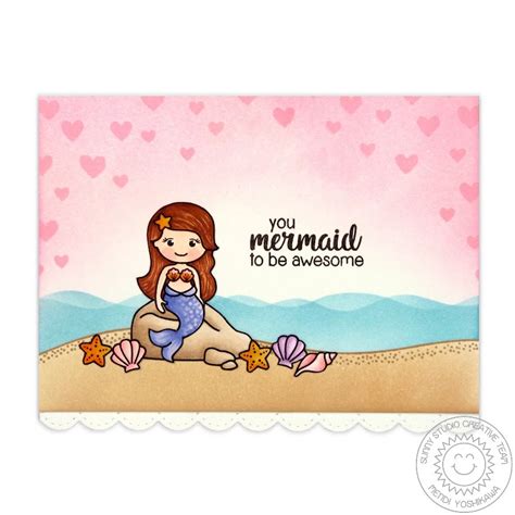 Sunny Studio Magical Mermaid Stamps Papercraft Maniac