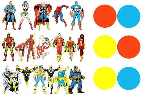 Superhero Color Theory Part I The Primary Heroes