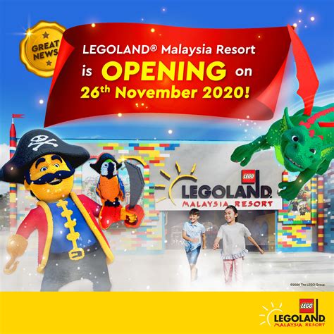 Legoland® Malaysia Resort Will Reopen From 26th November Onwards