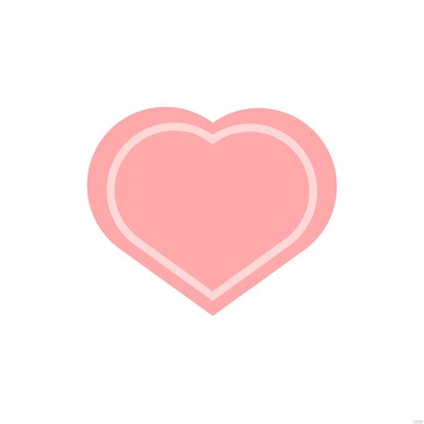 free pink heart rose clipart eps illustrator png svg