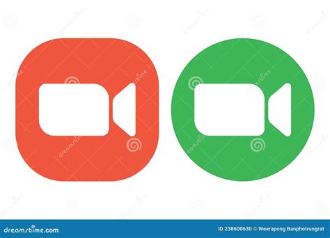 Facetime Call Icon Color Outline Vector 233766928
