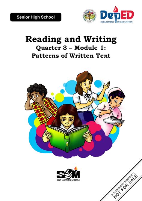 Shs Readwrite Q3 Mod1 Patterns Of Written Texts Reading And Writing