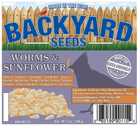 Backyard Seeds Worms And Sunflower Seed Cake Countrymax