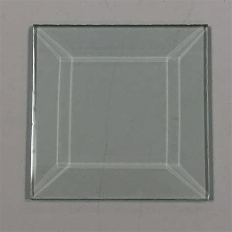 2 1 2″ X 2 1 2″ Clear Bevel Square Glass House Store