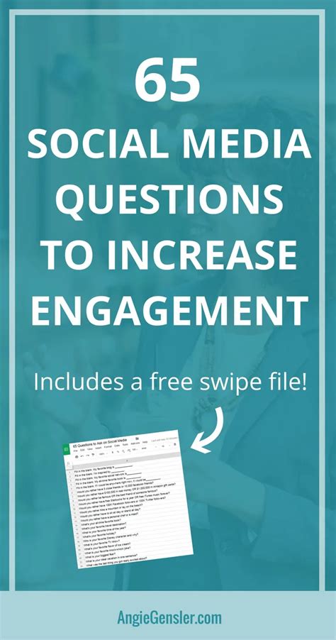 65 Social Media Questions To Increase Engagement Angie Gensler