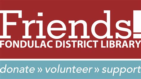 Join The Friends Of Fondulac District Library Fondulac District