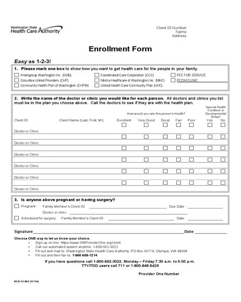 2022 Healthcare Enrollment Form Fillable Printable Pdf And Forms