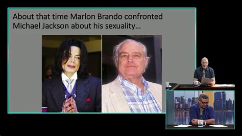 Marlon Brando Confronts Michael Jackson About His Sex Life Youtube