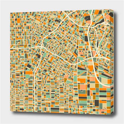 Los Angeles Canvas Print By Jazzberry Blue Numbered Edition From