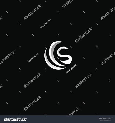 Swan Letter S Logo Design Logo Stock Vector Royalty Free 2021151359