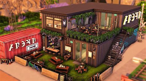 Club Bar And Grill The Sims 4 Speed Build Youtube