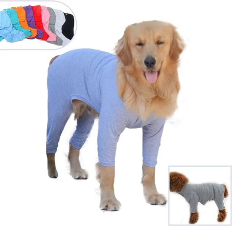 Online Store Pure Cotton Dog Jumpsuits 4 Legs Dog Onesies T Shirt
