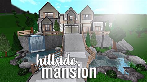 Bloxburg Hillside Mansion 132k Youtube