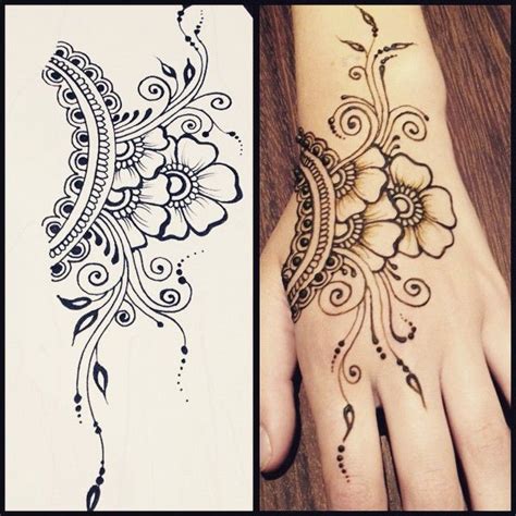 Flowers On Pinterest Henna Flower Designs Henna Flower Tattoos And