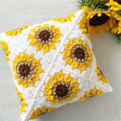 17 Stunning Free Crochet Sunflower Patterns Easy Little World Of