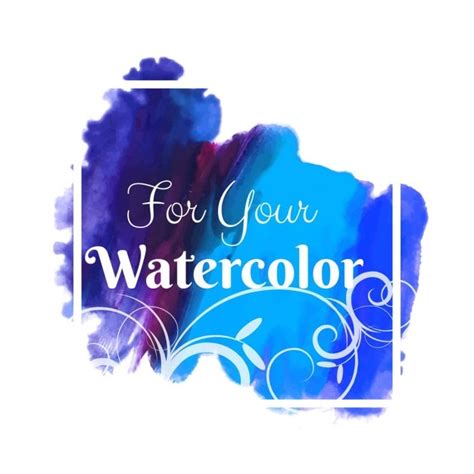 Colorful Aquarelle Vecteur Gratuite