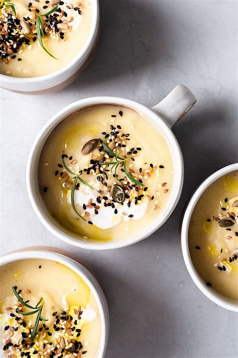 When the oil is hot, add the celery, carrot, white onion and garlic. Roasted Garlic and Parsnip Soup - Cupful of Kale | Recipe ...
