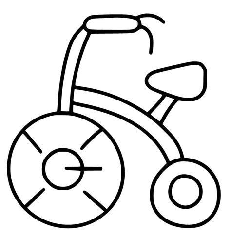 Desenhos De Triciclo Simples Para Colorir E Imprimir ColorirOnline