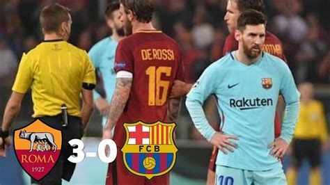 Barcelona still have a problem where they often rely on messi to do too much. As Roma vs Barcelona 3-0 (4-4) - YouTube