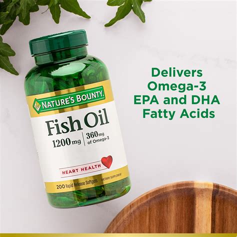 Buy Nature S Bounty Fish Oil Supports Heart Health Mg Rapid Release Softgels Ct