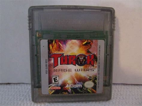 Turok Rage Wars Nintendo Game Boy Color 1999 TESTED Cartridge Only