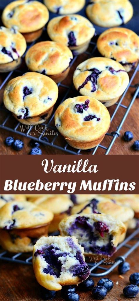 (makes 12 regular size muffins). Blueberry Muffins. These Vanilla Blueberry Muffins have ...