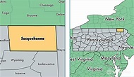 Susquehanna County, Pennsylvania / Map of Susquehanna County, PA ...