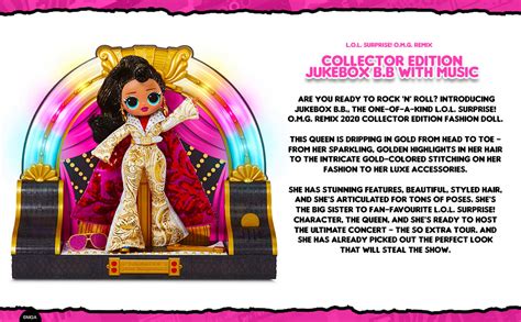 Lol Surprise Omg Remix Jukebox Bb With Music Fashion Doll And