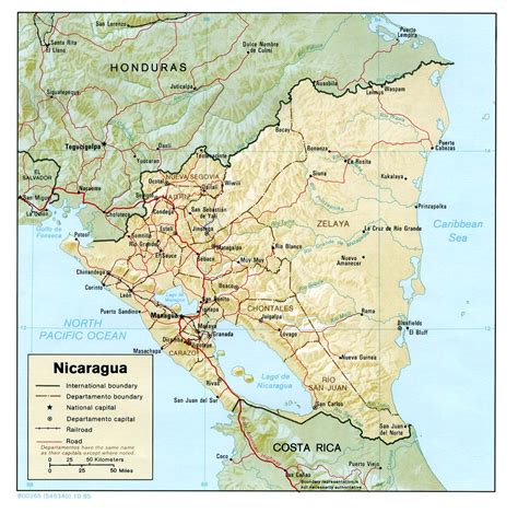 Maps Of Nicaragua Map Library Maps Of The World