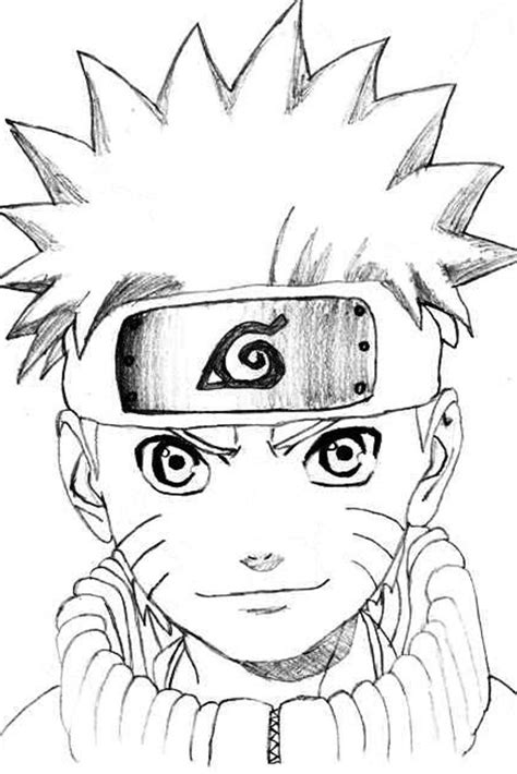 Sketsa Anime Naruto Mudah Lengkap Kaata
