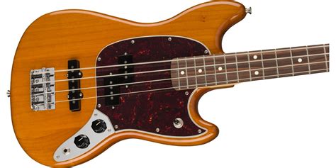 Fender Player Mustang Bass Pj Aged Natural Uk